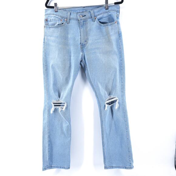 Levis Women 511 All Season Tech Comfort Stretch Lightwash Distress Classic 31x29 - Picture 2 of 14